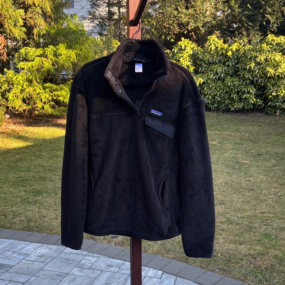 Patagonia Black Lightweight Synchilla Shirt Jacket